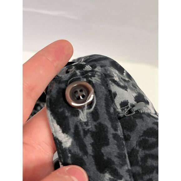 Gantos Womens Animal Print Knee Length Casual Pencil Skirt Black Gray Size 8 - Picture 4 of 6